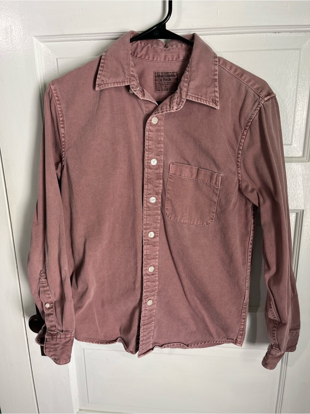 Abercrombie & Fitch Men's Washed Rose Button-Down Shirt size xs